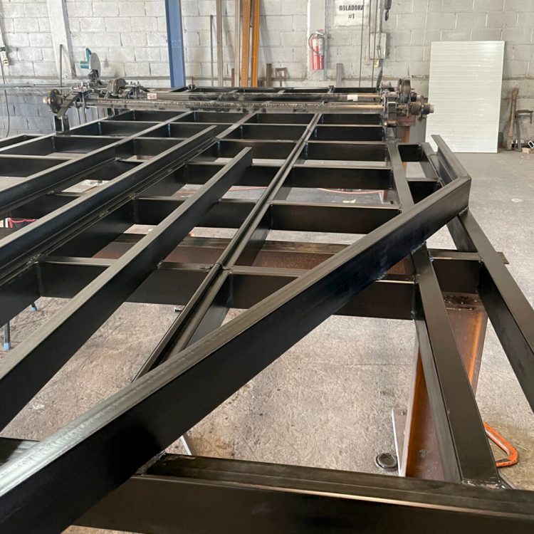 Steel frame construction