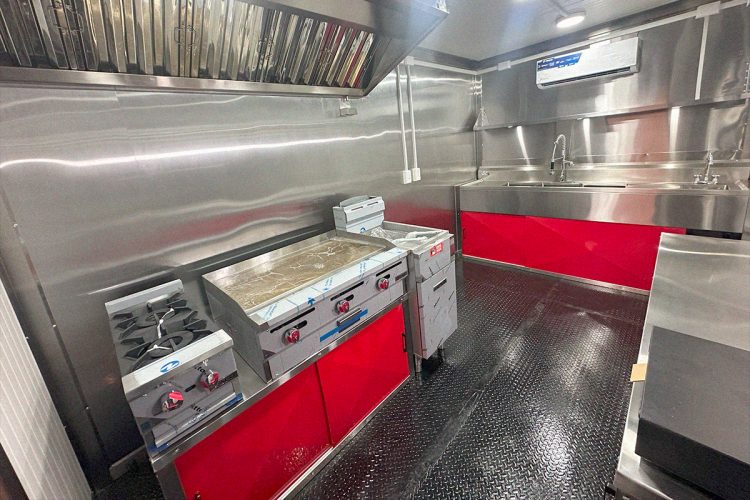 Food trailer interior